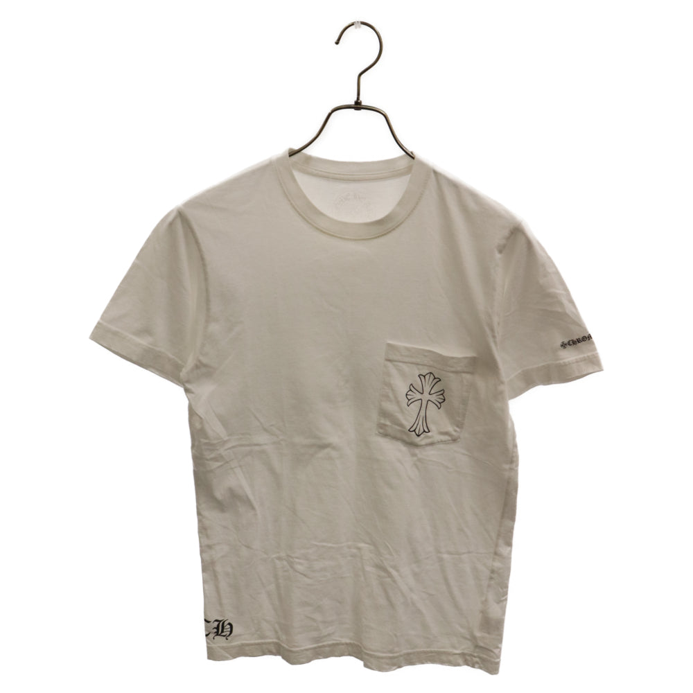 CHROME HEARTS(クロムハーツ) CH CROSS S/S TEE バック クロス ロゴ 半袖Tシャツ ホワイト