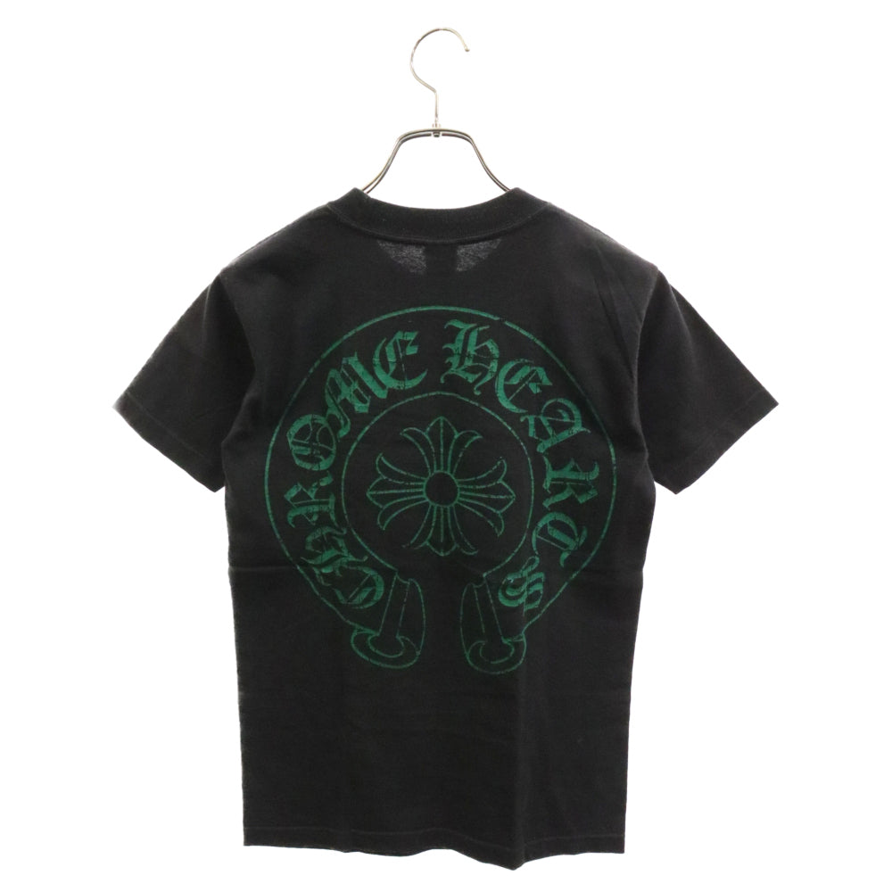 CHROME HEARTS(クロムハーツ) Horseshoe Tee バック ホースシューロゴ 半袖Tシャツ ブラック