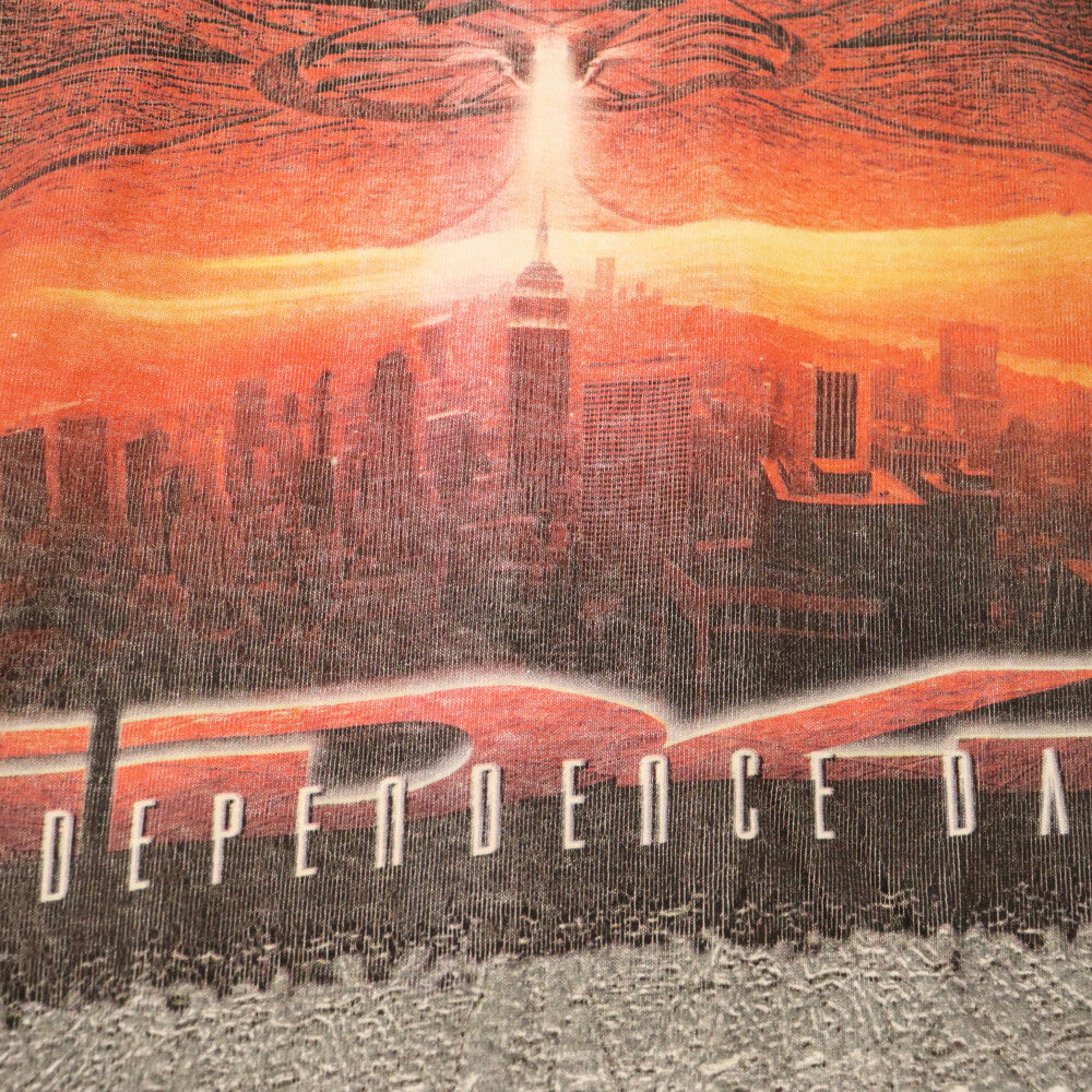 VINTAGE(ヴィンテージ) 90s VINTAGE Independence Day TEE インデペンデンスデイ フロントフォトプリント 半袖Tシャツ ホワイト ムービーTシャツ