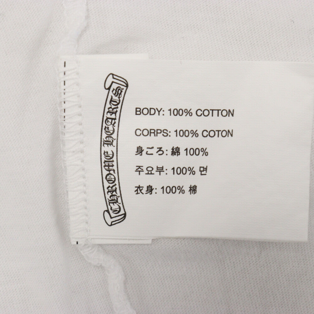 CHROME HEARTS(クロムハーツ) CH PLUS L/S TEE CHプラス サークルロゴ長袖Tシャツ ホワイト