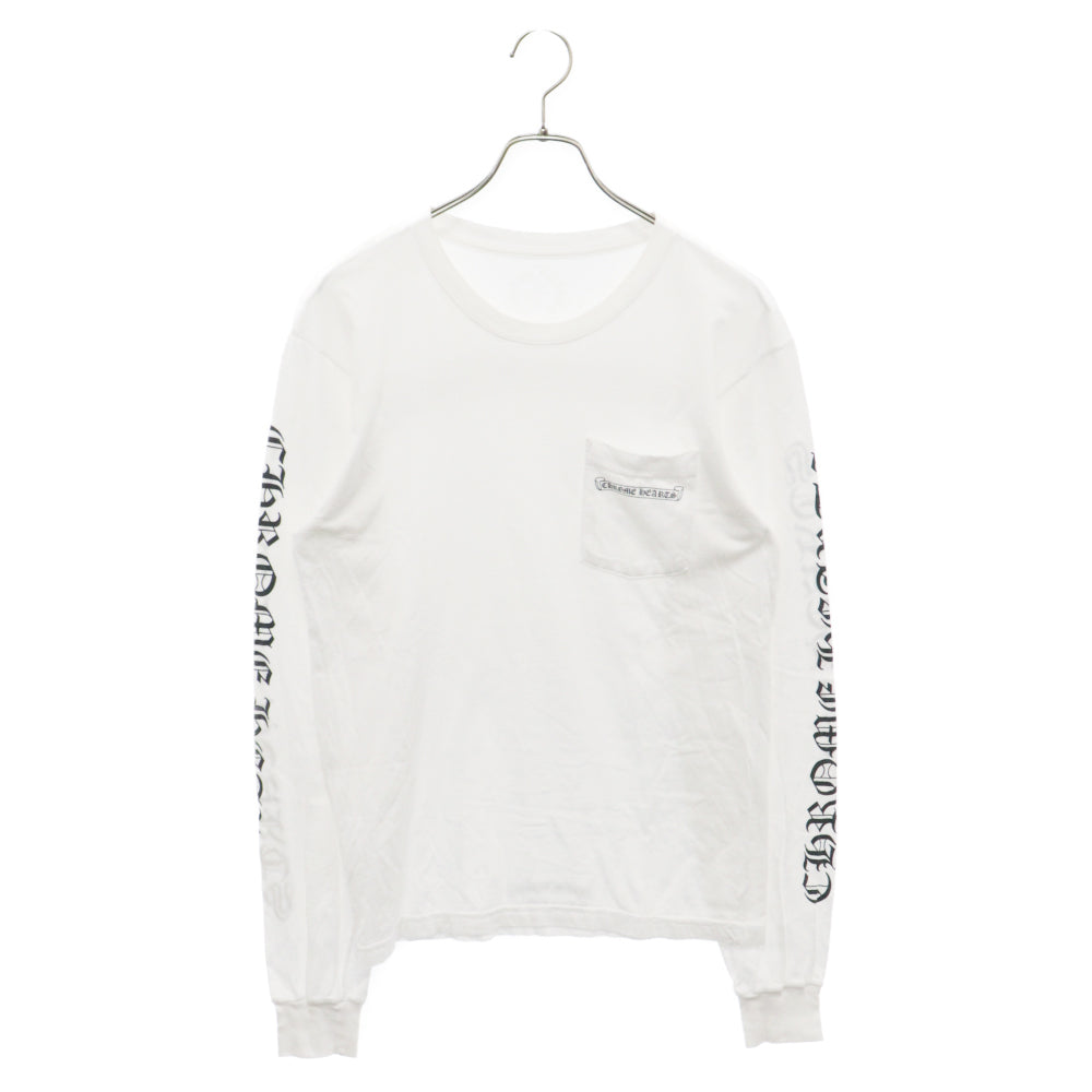 CHROME HEARTS(クロムハーツ) Back Scroll L/S Tee バックスクロールロングスリーブ長袖Tシャツ ホワイト