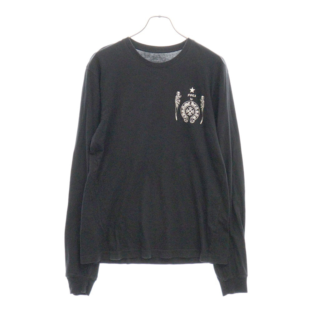 CHROME HEARTS(クロムハーツ) FOTI L/S TEE ナスカルバックプリント長袖Tシャツ ロンT ブラック