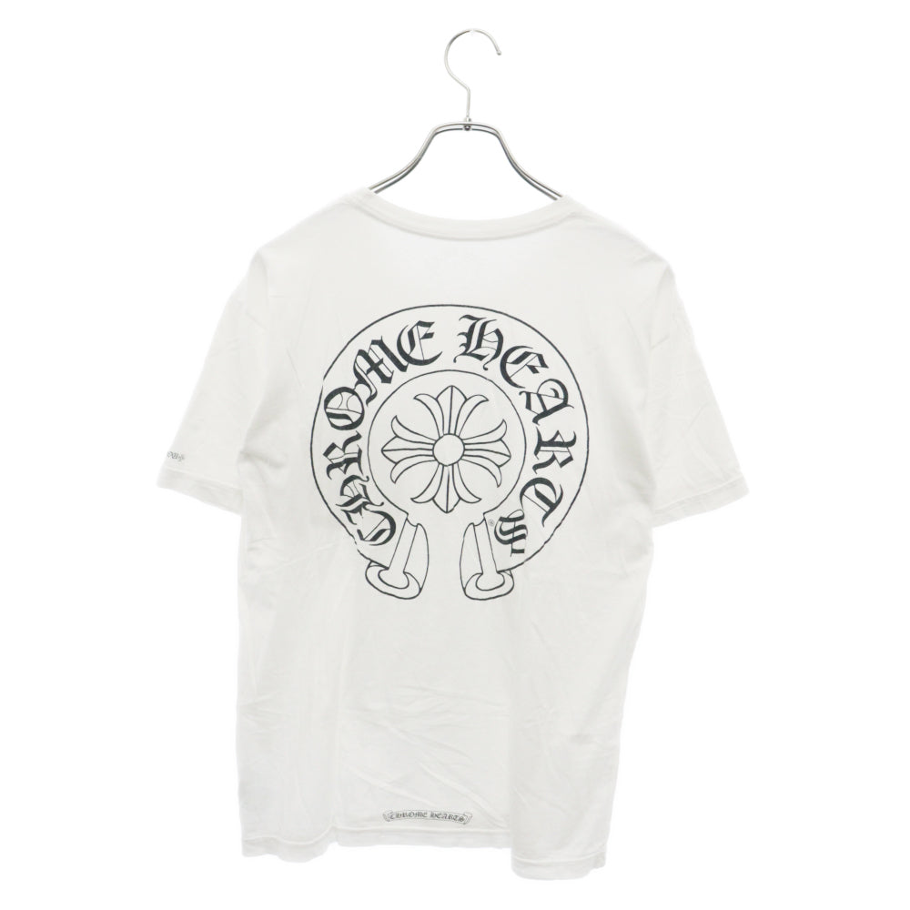 CHROME HEARTS(クロムハーツ) Horseshoe S/S Tee ホースシューロゴ半袖Tシャツ ホワイト