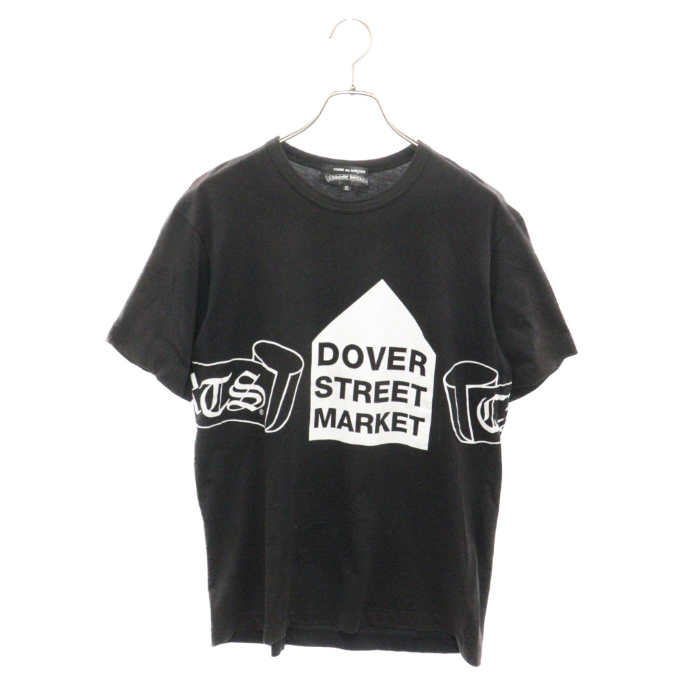 CHROME HEARTS(クロムハーツ) 12SS×コムデギャルソン 2012SS DSM別注 Scroll Label Logo Tee ZI-T001 コラボ スクロールロゴプリント 半袖Tシャツ