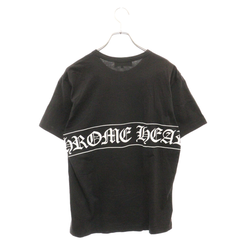 CHROME HEARTS(クロムハーツ) 12SS×コムデギャルソン 2012SS DSM別注 Scroll Label Logo Tee ZI-T001 コラボ スクロールロゴプリント 半袖Tシャツ