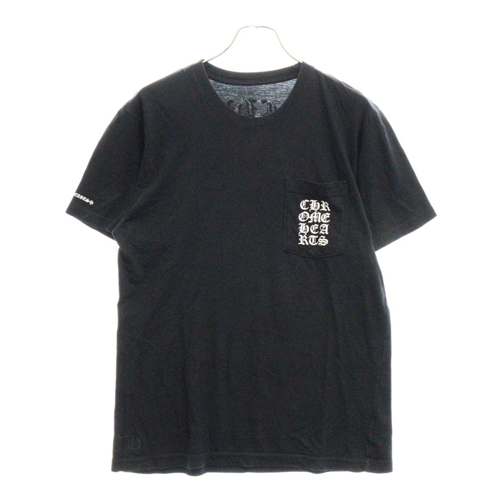 CHROME HEARTS(クロムハーツ) CH S/S /1 オールドイングリッシュ クロスプリント半袖Tシャツ ブラック