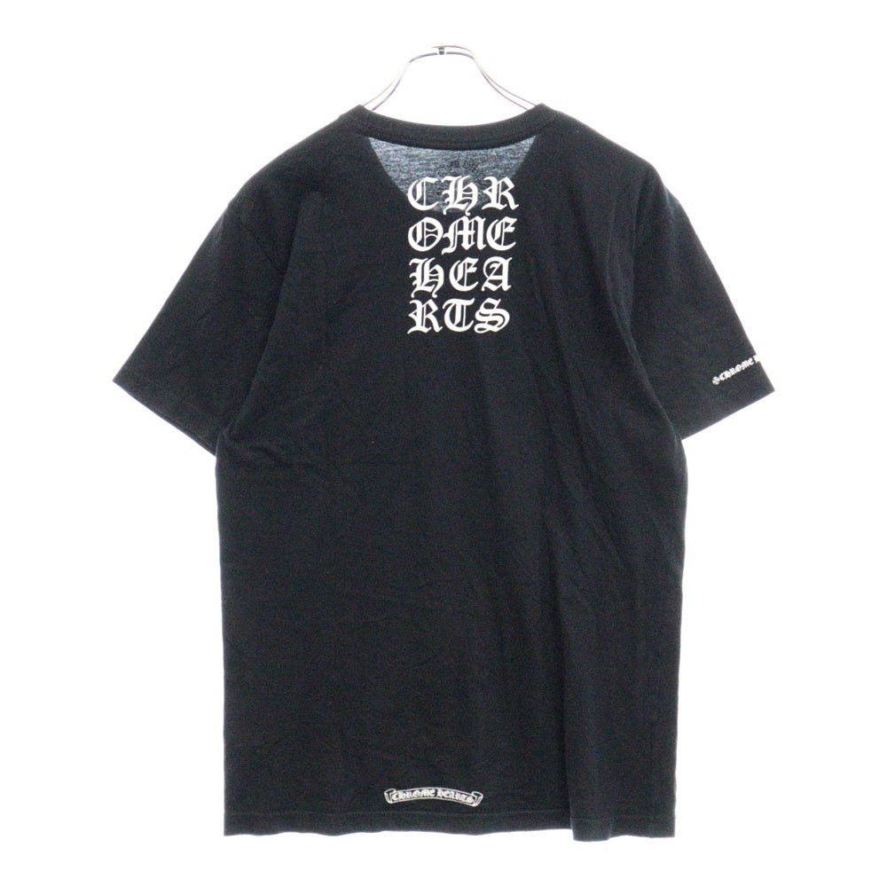 CHROME HEARTS(クロムハーツ) CH S/S /1 オールドイングリッシュ クロスプリント半袖Tシャツ ブラック