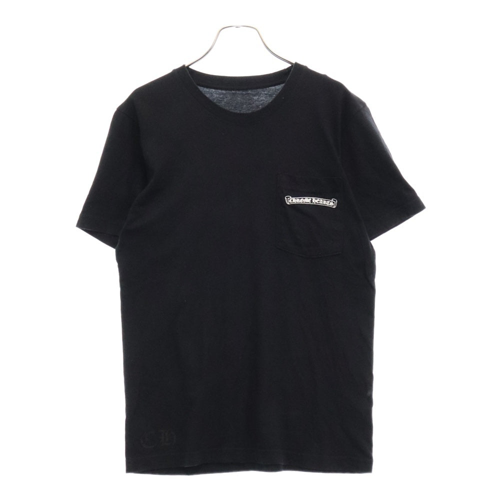 CHROME HEARTS(クロムハーツ) USA Logo S/S TEE スクロールロゴプリントクルーネック半袖Tシャツ ブラック