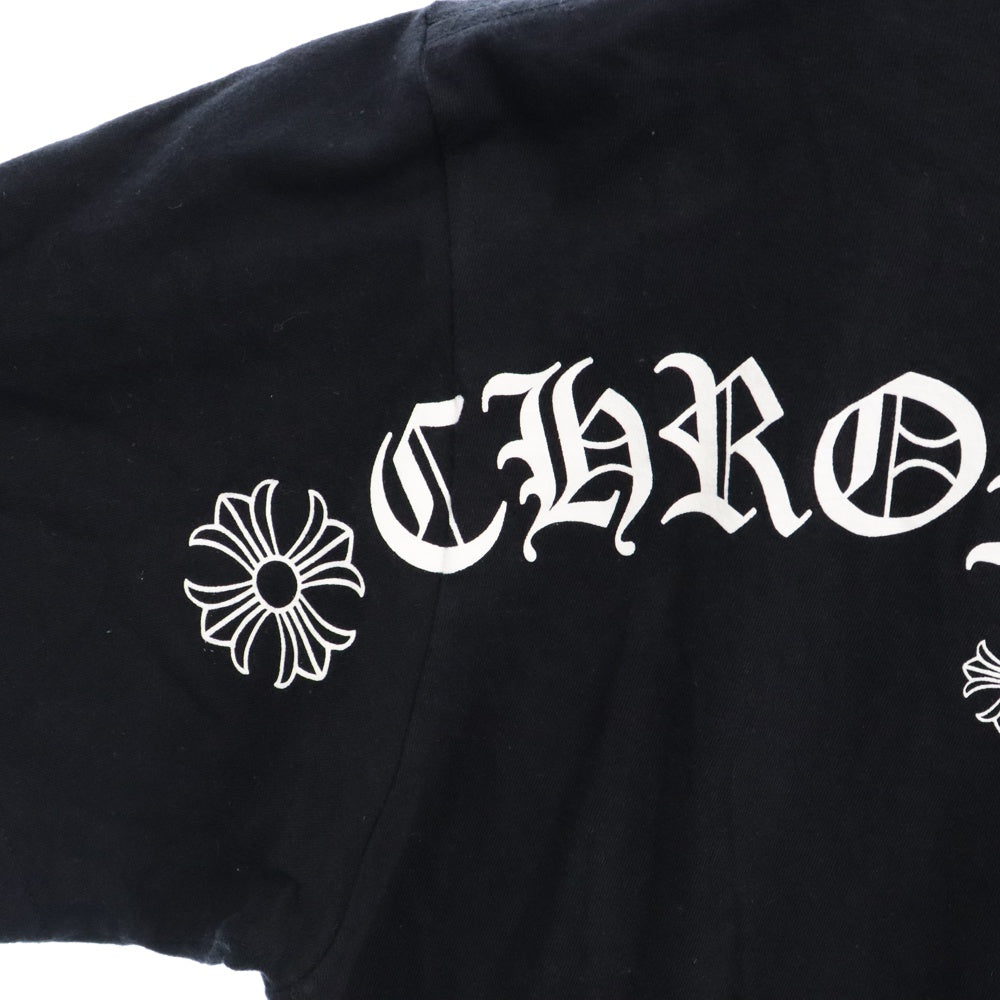 CHROME HEARTS(クロムハーツ) USA Logo S/S TEE スクロールロゴプリントクルーネック半袖Tシャツ ブラック