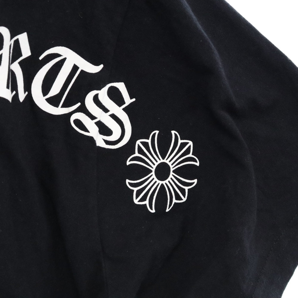 CHROME HEARTS(クロムハーツ) USA Logo S/S TEE スクロールロゴプリントクルーネック半袖Tシャツ ブラック