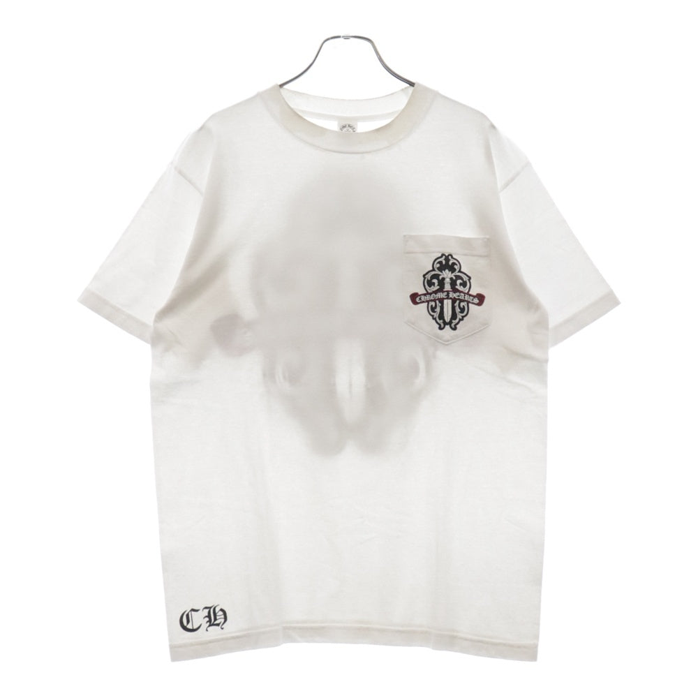 CHROME HEARTS(クロムハーツ) Dagger S/S Tee ダガーロゴ プリント 半袖Tシャツ ホワイト