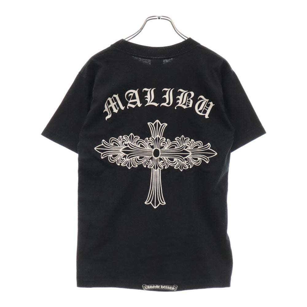 CHROME HEARTS(クロムハーツ) Malibu neck Logo S/S Tee マリブ限定 バックロゴ 半袖Tシャツ カットソー ブラック