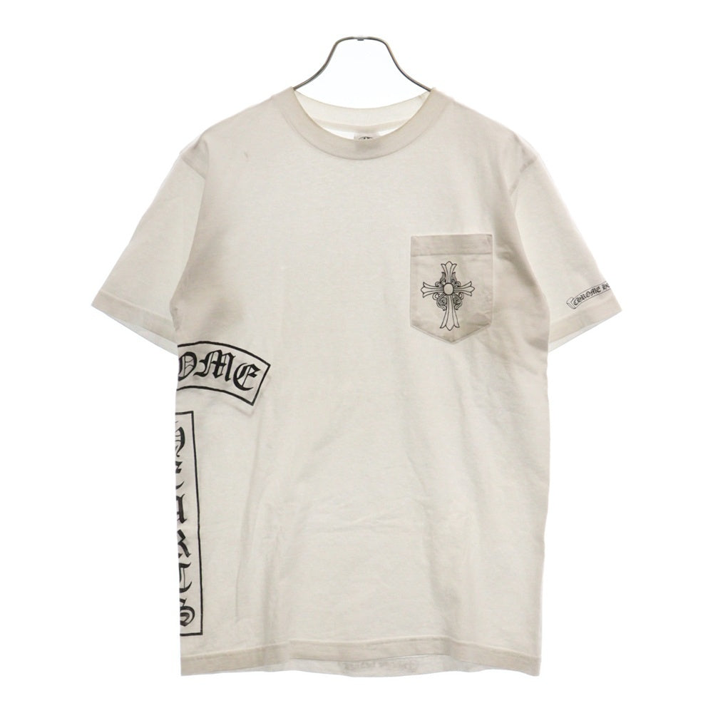 CHROME HEARTS(クロムハーツ) Multi Logo Tee バックマルチモチーフ ロゴプリント 半袖Tシャツ ホワイト