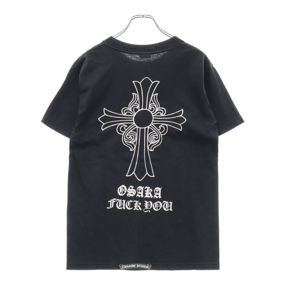 CHROME HEARTS(クロムハーツ) オールド モデル 大阪限定 バッククロスロゴプリント 半袖Tシャツ ブラック