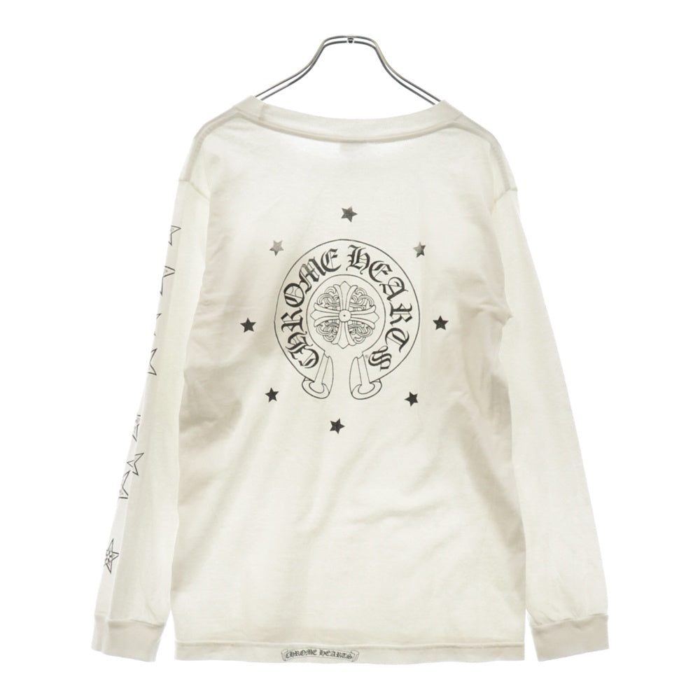 CHROME HEARTS(クロムハーツ) Malibu L/S Tee マリブ限定 バック ロゴプリント 長袖Tシャツ ホワイト