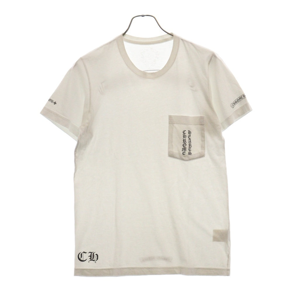 CHROME HEARTS(クロムハーツ) Osaka Scroll Label Logo Tee オオサカスクロールラベルロゴ半袖Tシャツ ホワイト