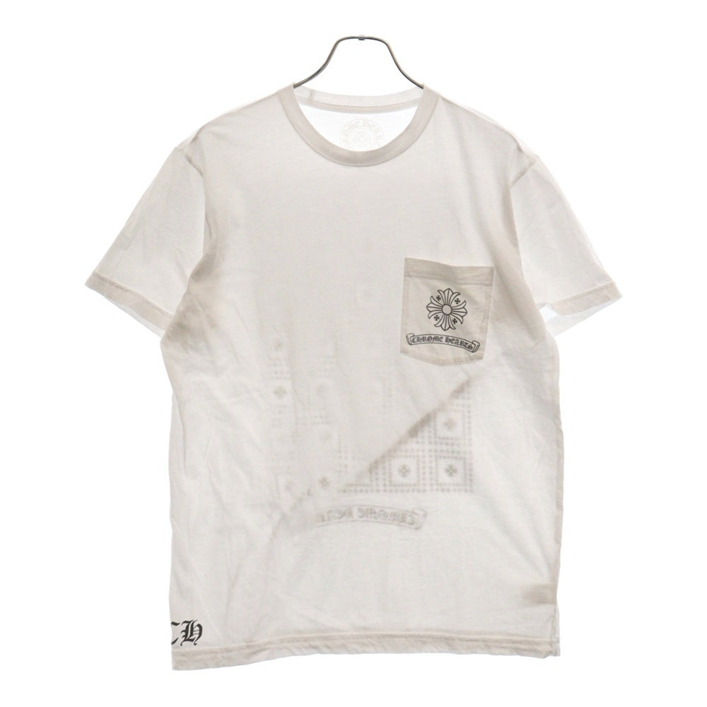 CHROME HEARTS(クロムハーツ) CH PLUS S/S TEE バック ロゴ プリント 半袖Tシャツ ホワイト