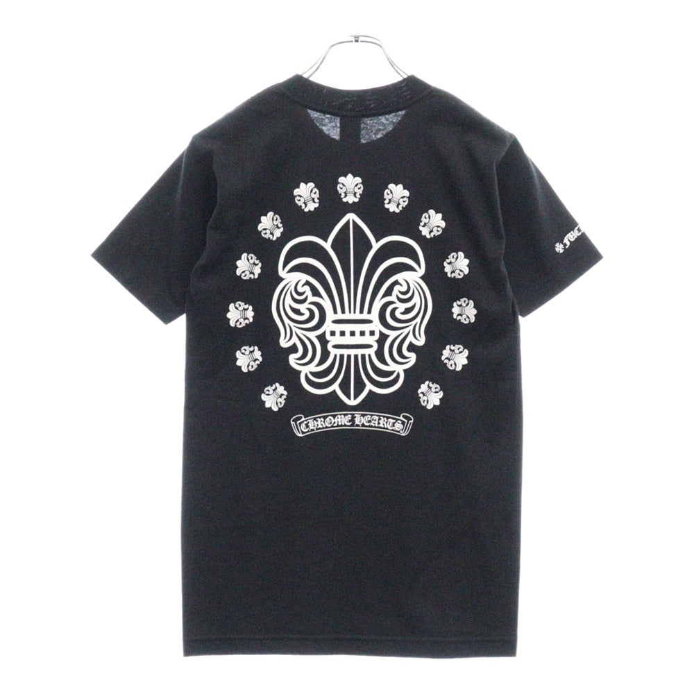 CHROME HEARTS(クロムハーツ) BS FLEUR S/S TEE BSフレア バック ロゴ プリント 半袖Tシャツ ブラック