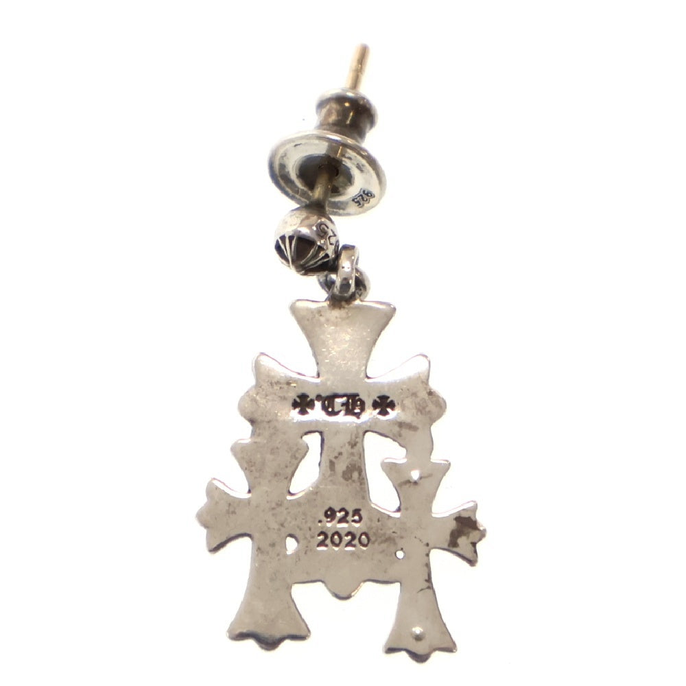 CHROME HEARTS(クロムハーツ) 3 CH CROSS DROP P D トリプルCHクロス シルバー ダイヤピアス