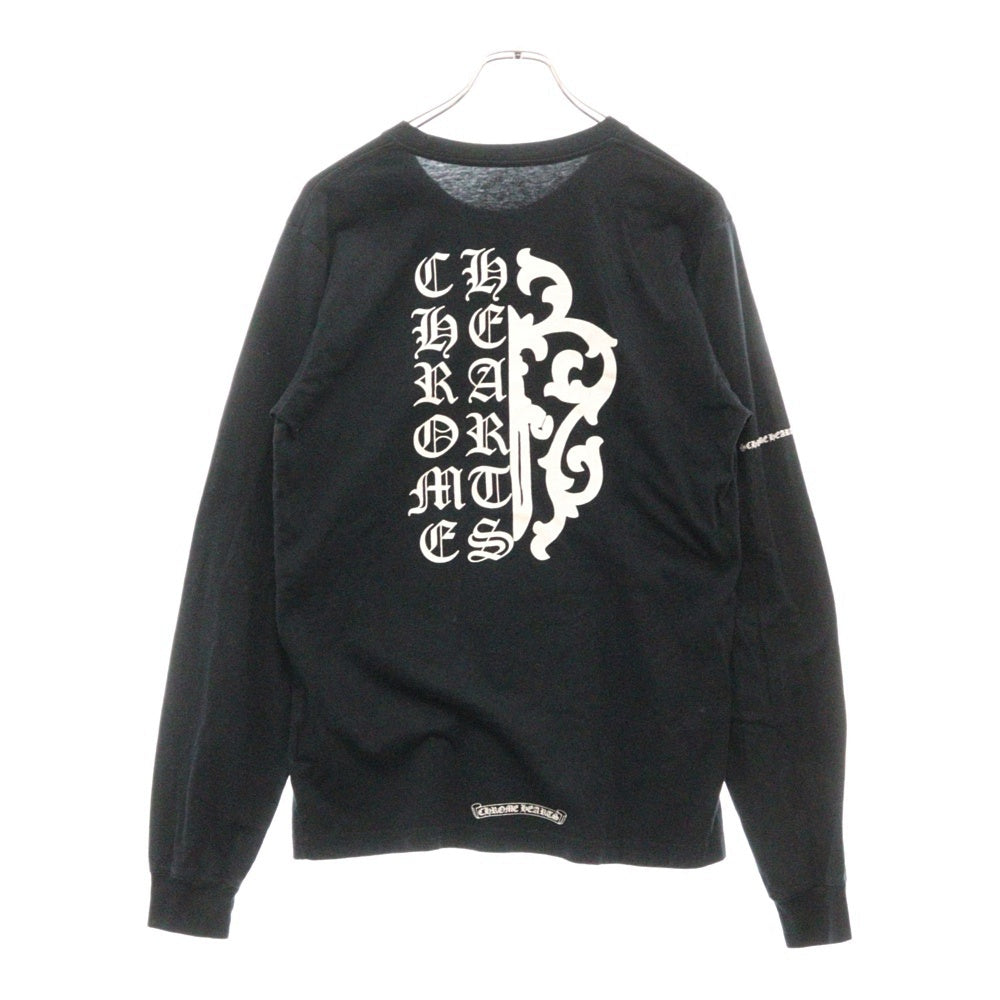 CHROME HEARTS(クロムハーツ) Dagger L/S Tee ダガーロゴプリント 長袖Tシャツ ブラック