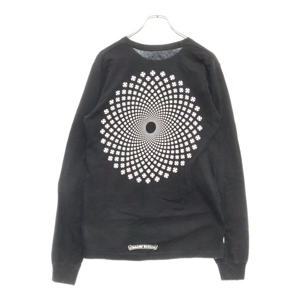 CHROME HEARTS(クロムハーツ) CH LOGO L/S Tee バック ロゴ プリント 長袖Tシャツ ブラック