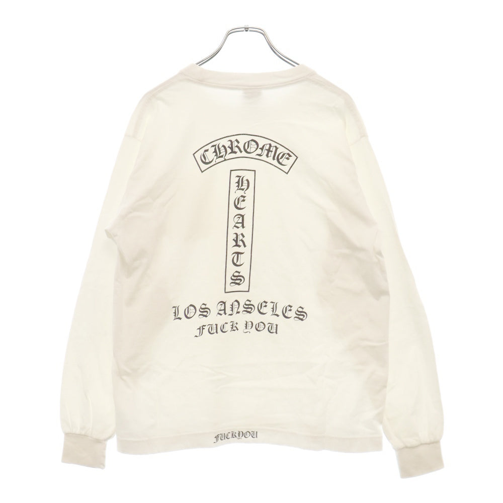 CHROME HEARTS(クロムハーツ) Los Angeles Horseshoe L/S Tee ロサンゼルス限定ロングスリーブホースシューTシャツ 長袖カットソー ロンT ブラック