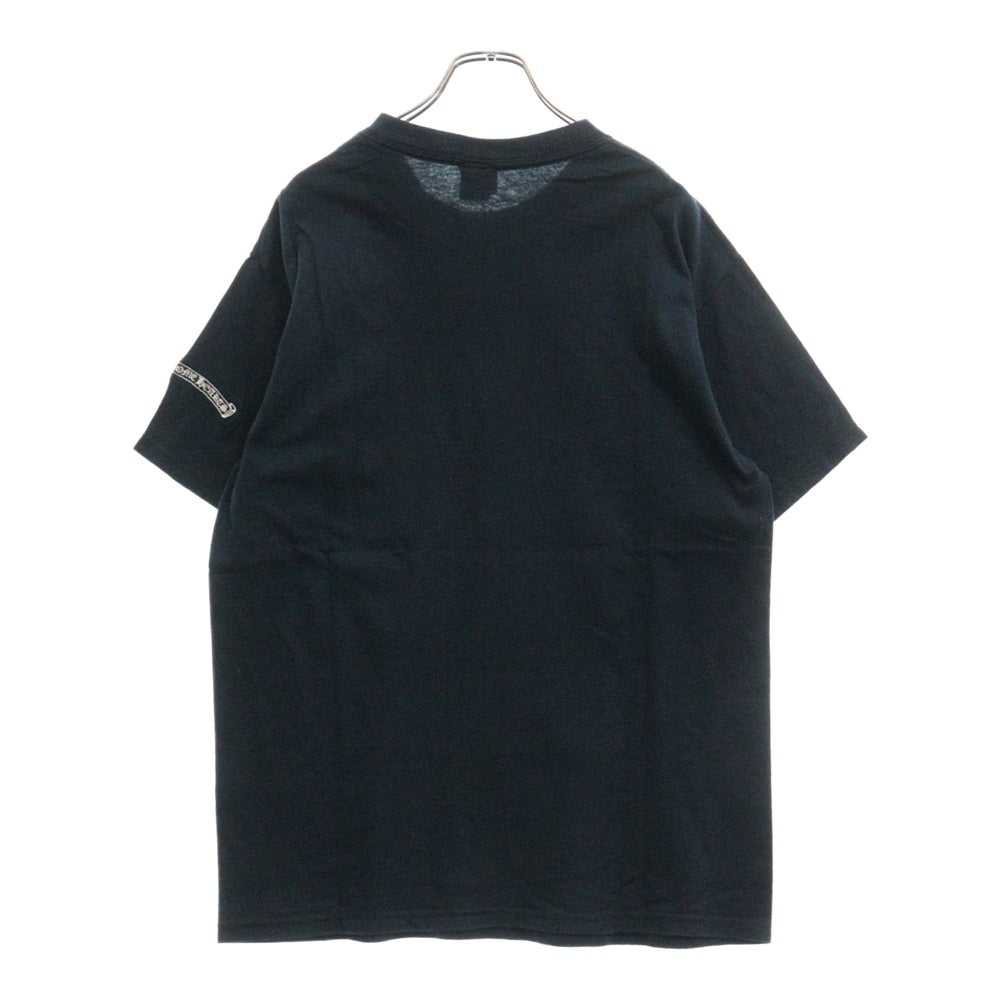 CHROME HEARTS(クロムハーツ) OLD DBL CH S/S TEE オールドモデル ダブルCHクロス 刺繍半袖Tシャツ ネイビー