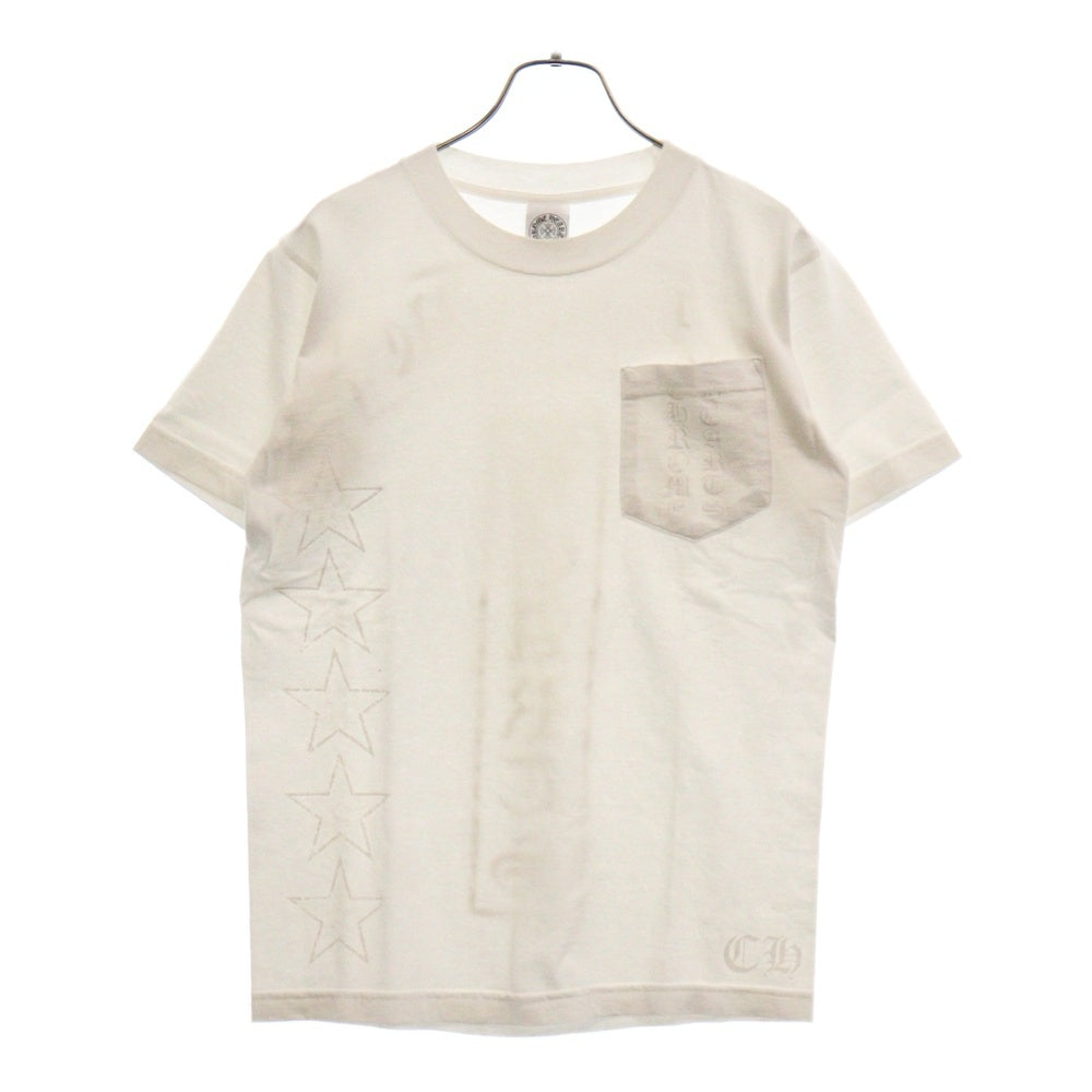CHROME HEARTS(クロムハーツ) Side Logo Tee サイドロゴ ヴァーティカルロゴTシャツ 半袖Tシャツ ホワイト