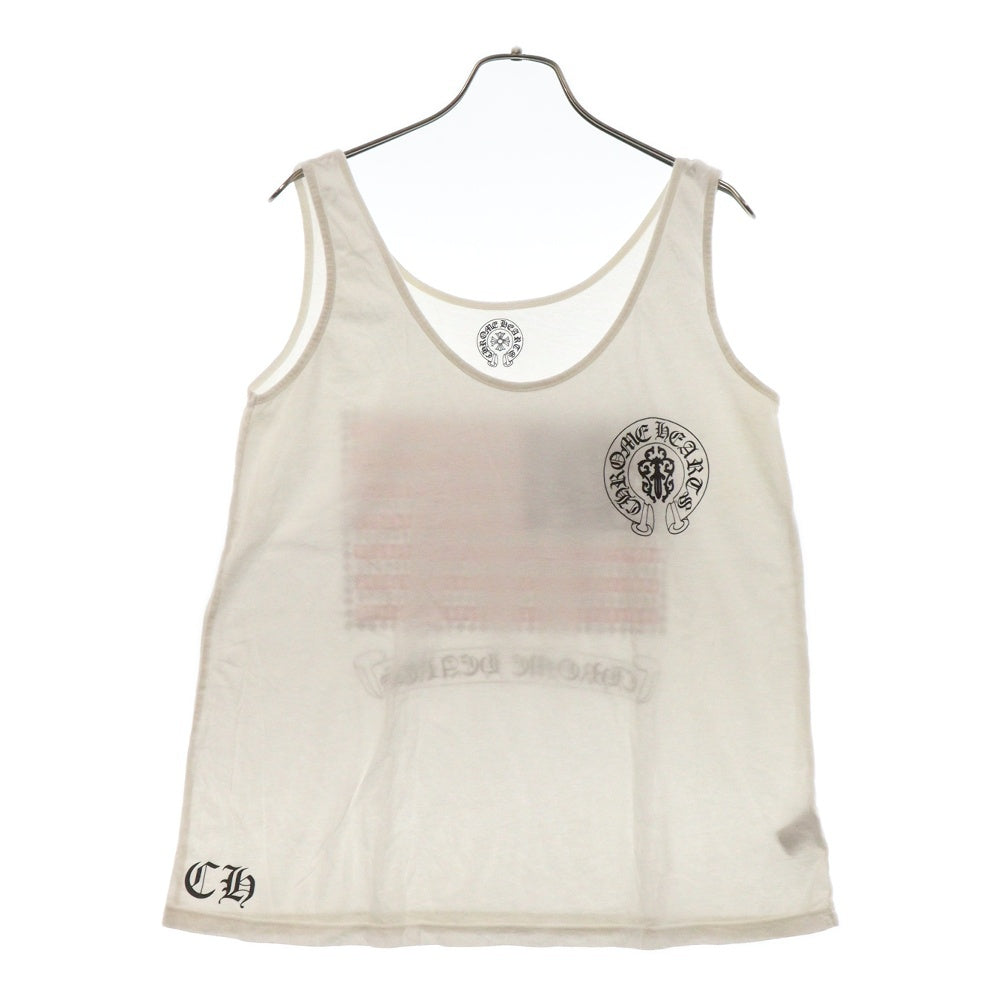 CHROME HEARTS(クロムハーツ) USA LOGO Tank Top ロゴタンクトップ レディース ホワイト