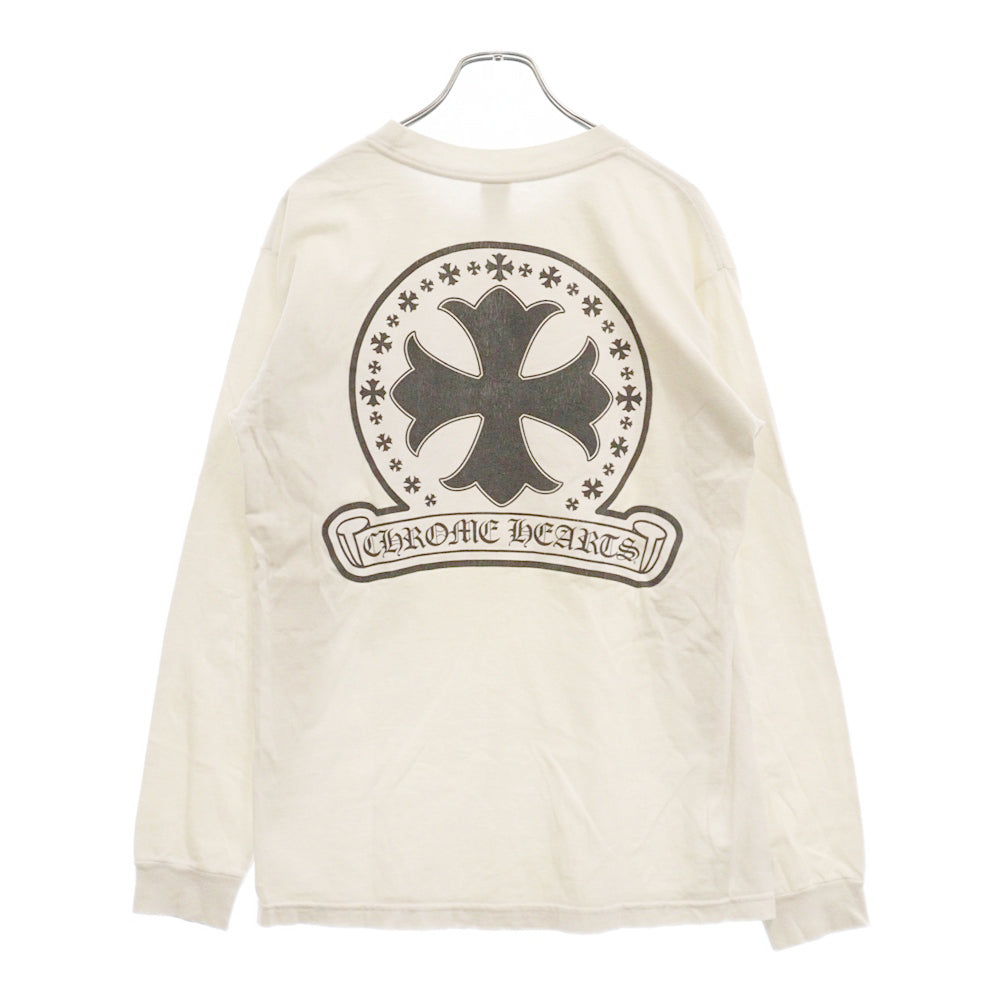 CHROME HEARTS(クロムハーツ) CH T-SHRT バックプリント 長袖Tシャツ ホワイト