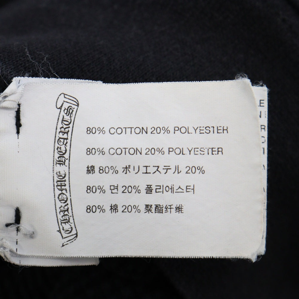 CHROME HEARTS(クロムハーツ) RS3 ZIP HOODIE 裏地サーマル ジップ パーカー ブラック