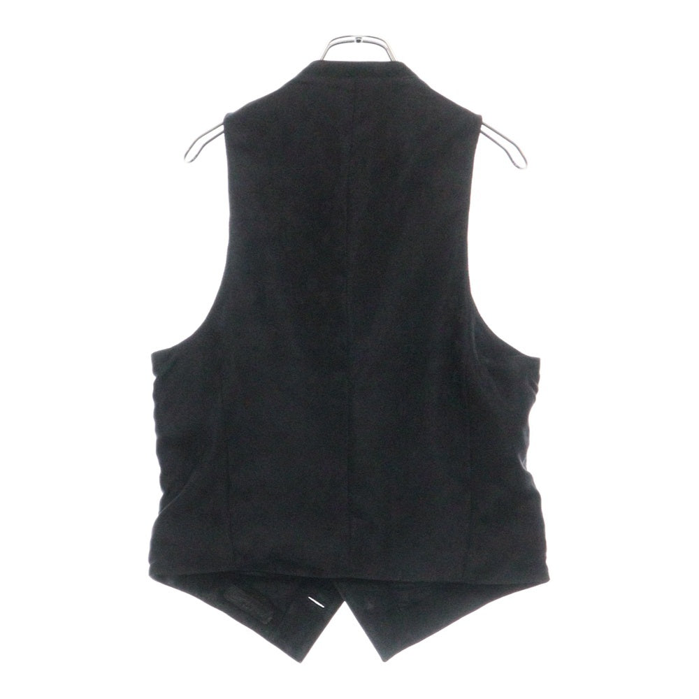 CHROME HEARTS(クロムハーツ) CLASSIC 2B フローラル ボタン レザーベスト ブラック