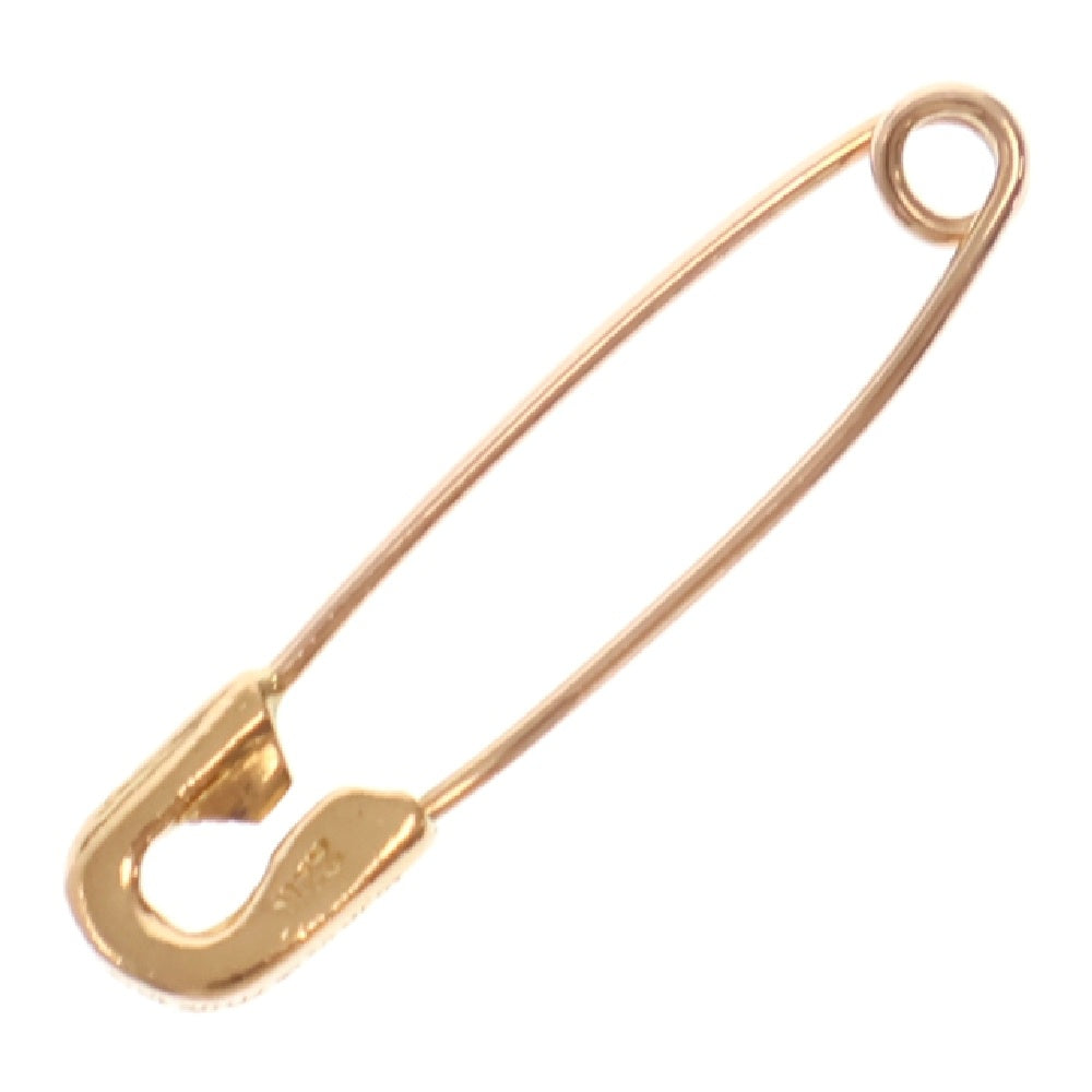 CHROME HEARTS(クロムハーツ) 22K SMALL SAFETY PIN S P DMND 22Kスモールセーフティピン PAVEダイヤ ゴールドネックレストップ
