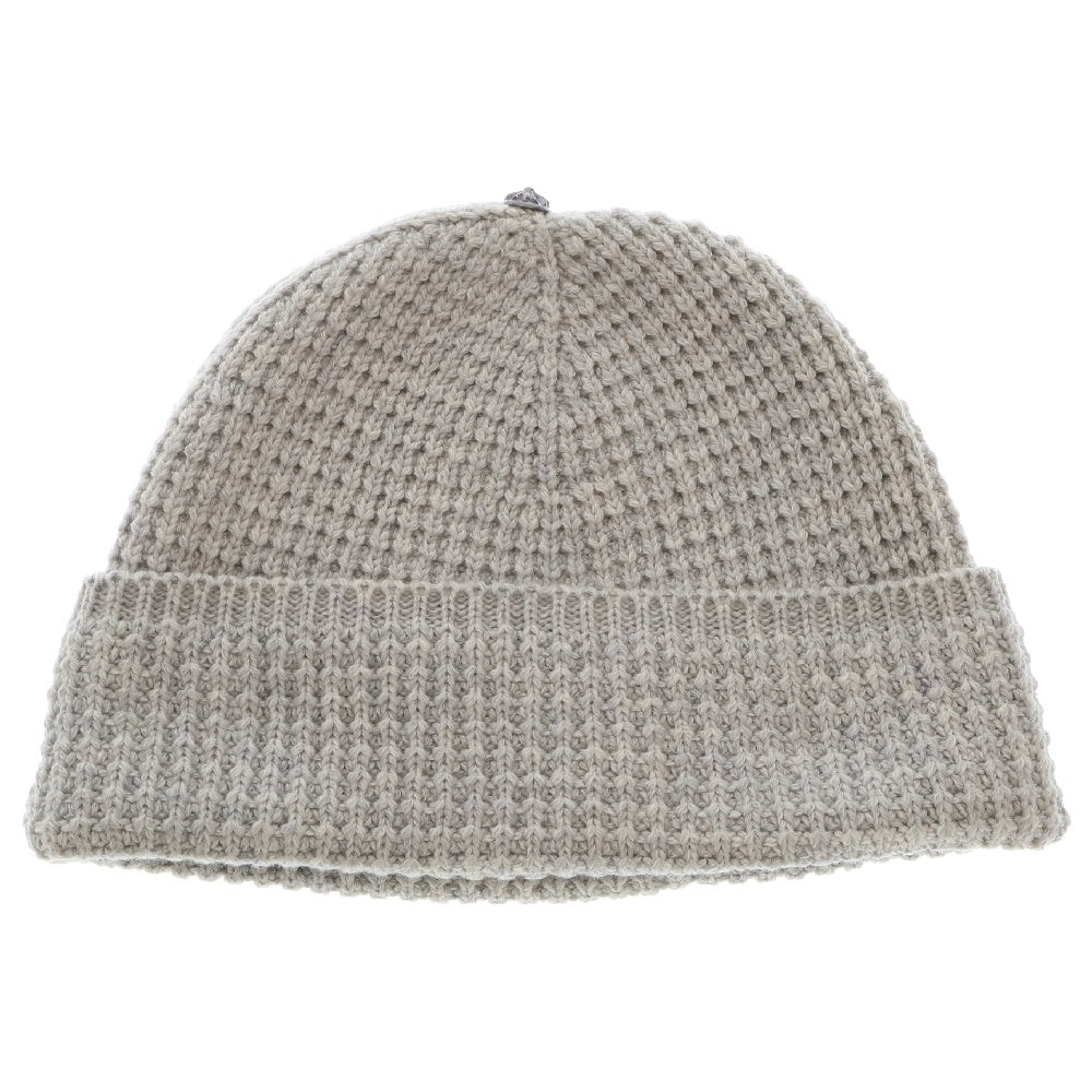 CHROME HEARTS(クロムハーツ) HIT & RUN BEANIE クロスボタンカシミヤニットキャップ ニット帽 グレー