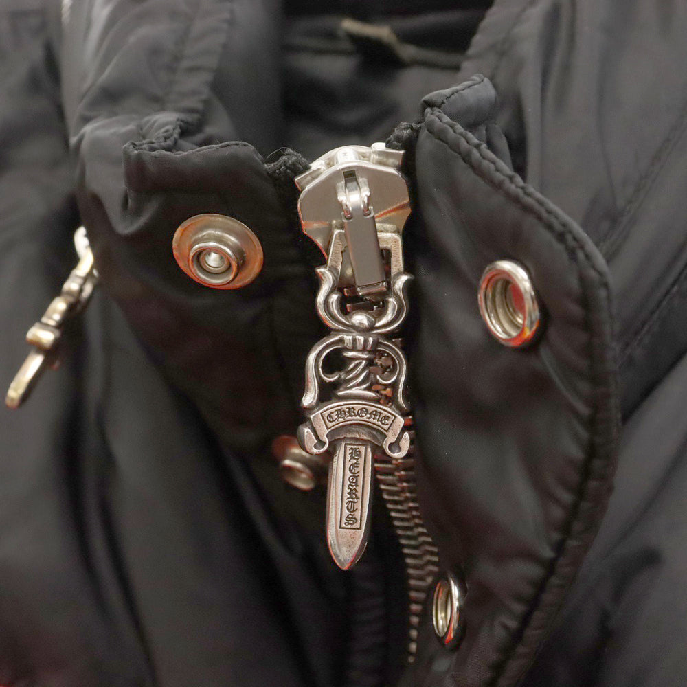 CHROME HEARTS(クロムハーツ) STIFF Nylon Down Jacke スティッフダウンジャケット クロスボタンダガージップ