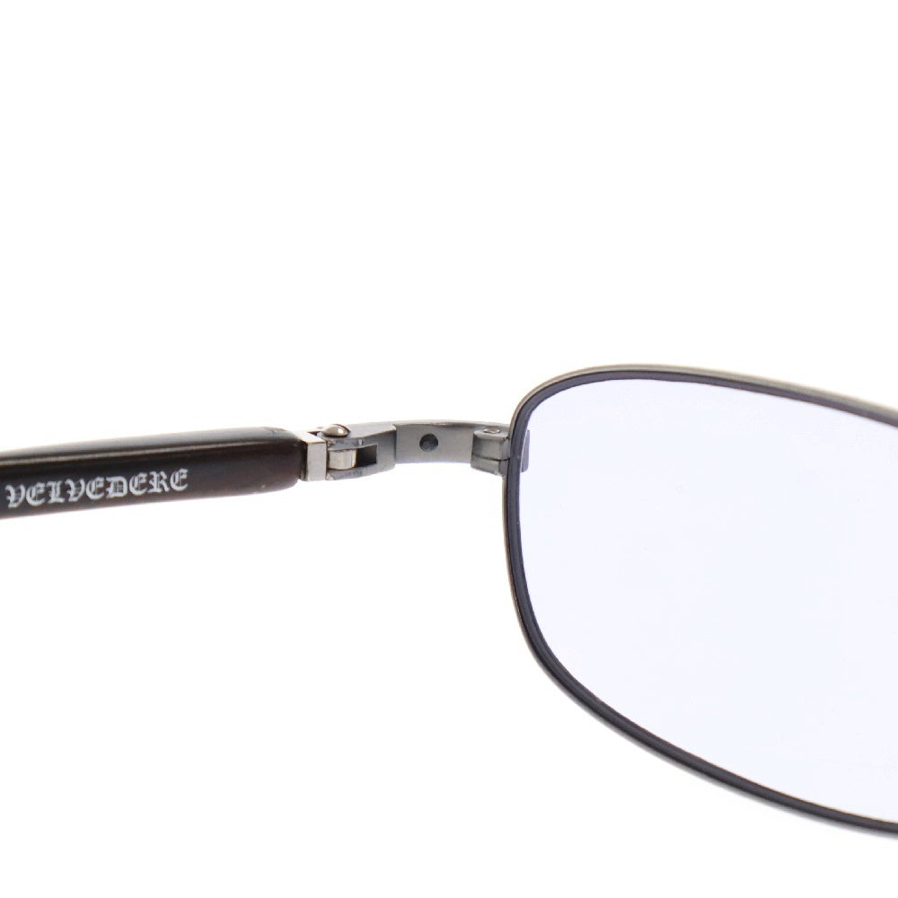 CHROME HEARTS(クロムハーツ) VELVEDERE エボニーウッド カラーサングラス ブラウン/シルバー