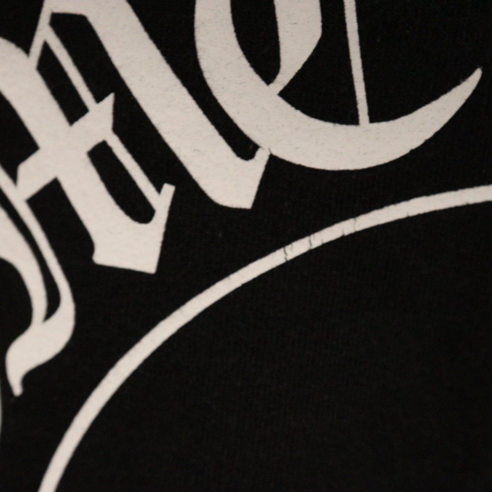 CHROME HEARTS(クロムハーツ) HORSESHOE PULLOVER HOODIE ホースシュープリント アームフローラル スウェットプルオーバーパーカー ブラック