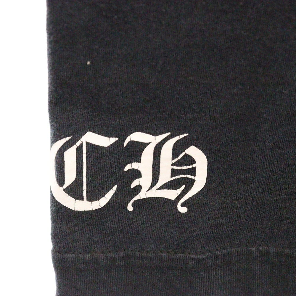 CHROME HEARTS(クロムハーツ) CH T-SHRT スクロールラベルプリント半袖Tシャツ カットソー ブラック
