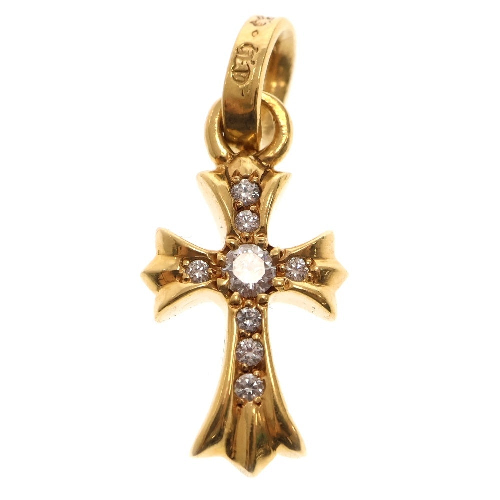 CHROME HEARTS(クロムハーツ) 22K CRS BBYFAT P/DIA ベイビーファットクロス PAVEダイヤ ペンダントトップ ゴールド BCA035