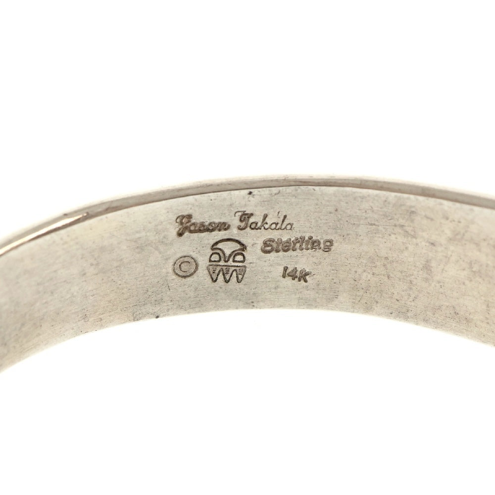 INDIAN JEWELRY(インディアンジュエリー) ホピ族 Jason Takala ジェイソンタカラ サンフェイス 14K オーバーレイバングル