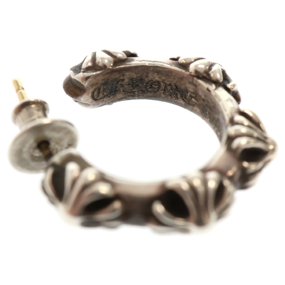 CHROME HEARTS(クロムハーツ) HOOP CROSS クロスバンド フープピアス シルバー BCA100