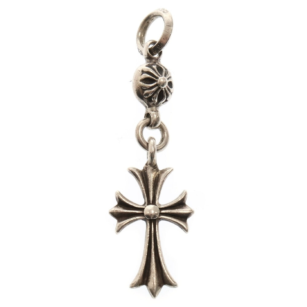 CHROME HEARTS(クロムハーツ) 1B TNY CH CRS 1ボールタイニーCHクロス チャーム シルバーネックレストップ