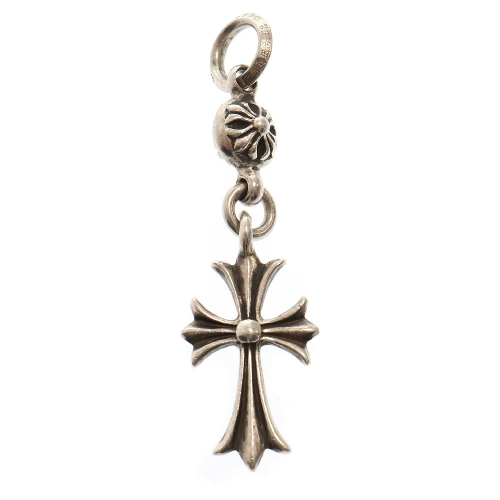 CHROME HEARTS(クロムハーツ) 1B TNY CH CRS 1ボールタイニーCHクロス チャーム シルバーネックレストップ
