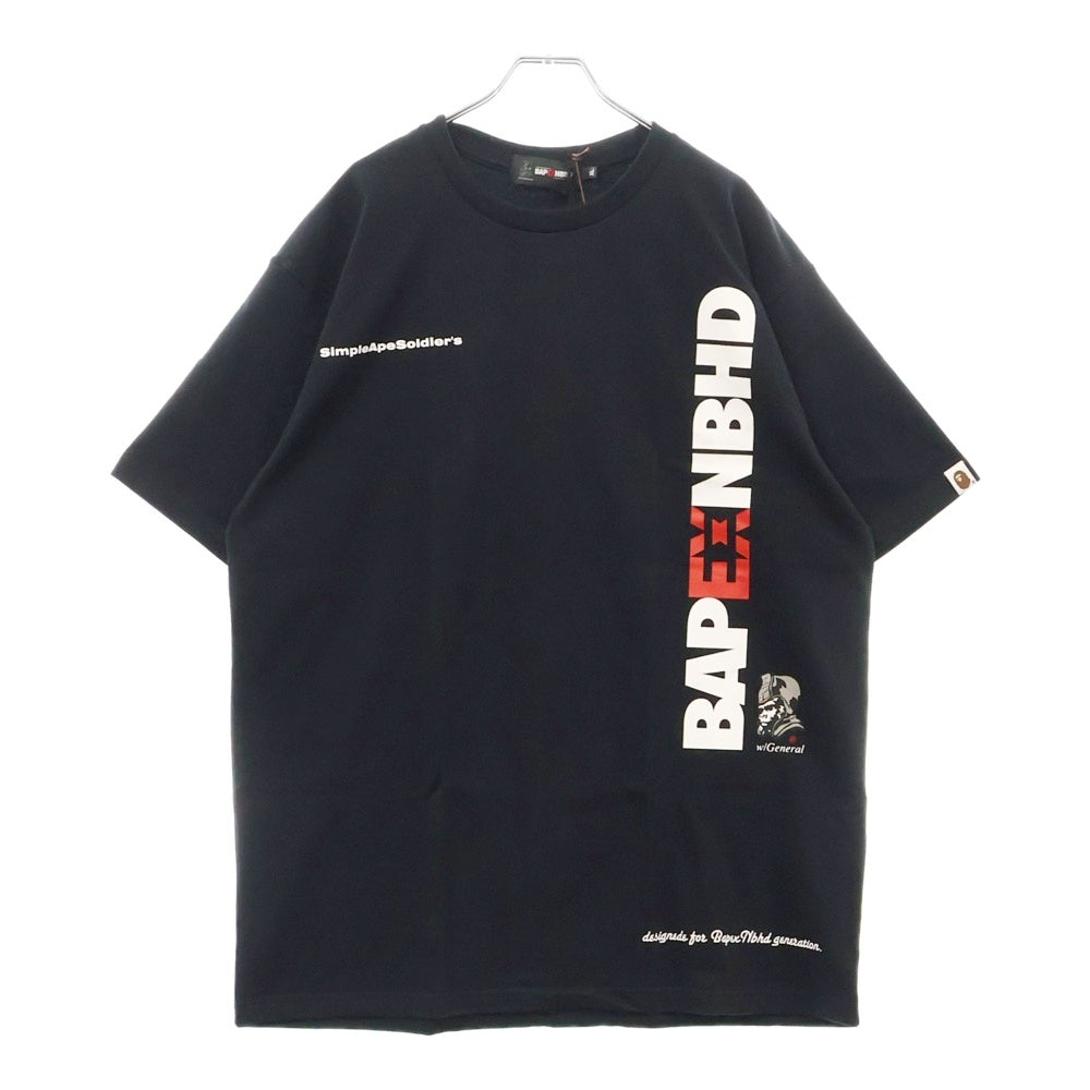 A BATHING APE(アベイシングエイプ) ×NEIGHBORHOOD ネイバーフッド ロゴプリント半袖Tシャツ カットソー 1K73109914