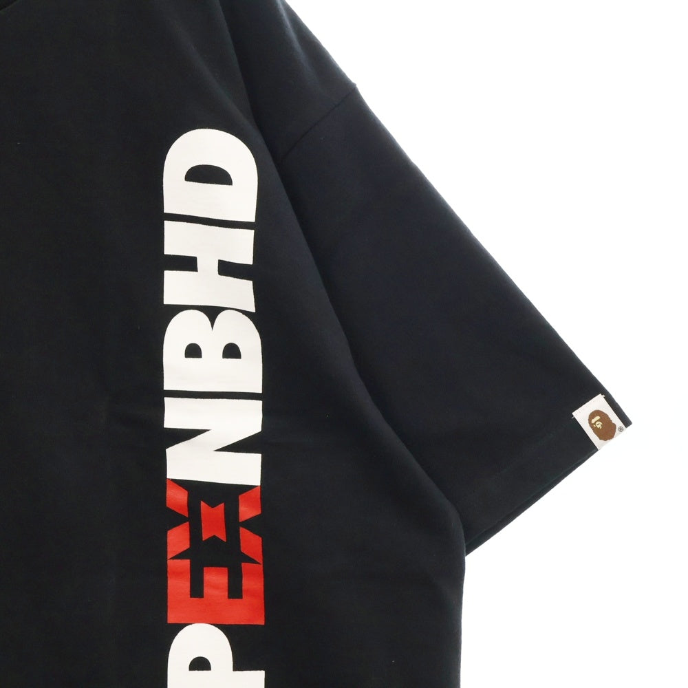 A BATHING APE(アベイシングエイプ) ×NEIGHBORHOOD ネイバーフッド ロゴプリント半袖Tシャツ カットソー 1K73109914