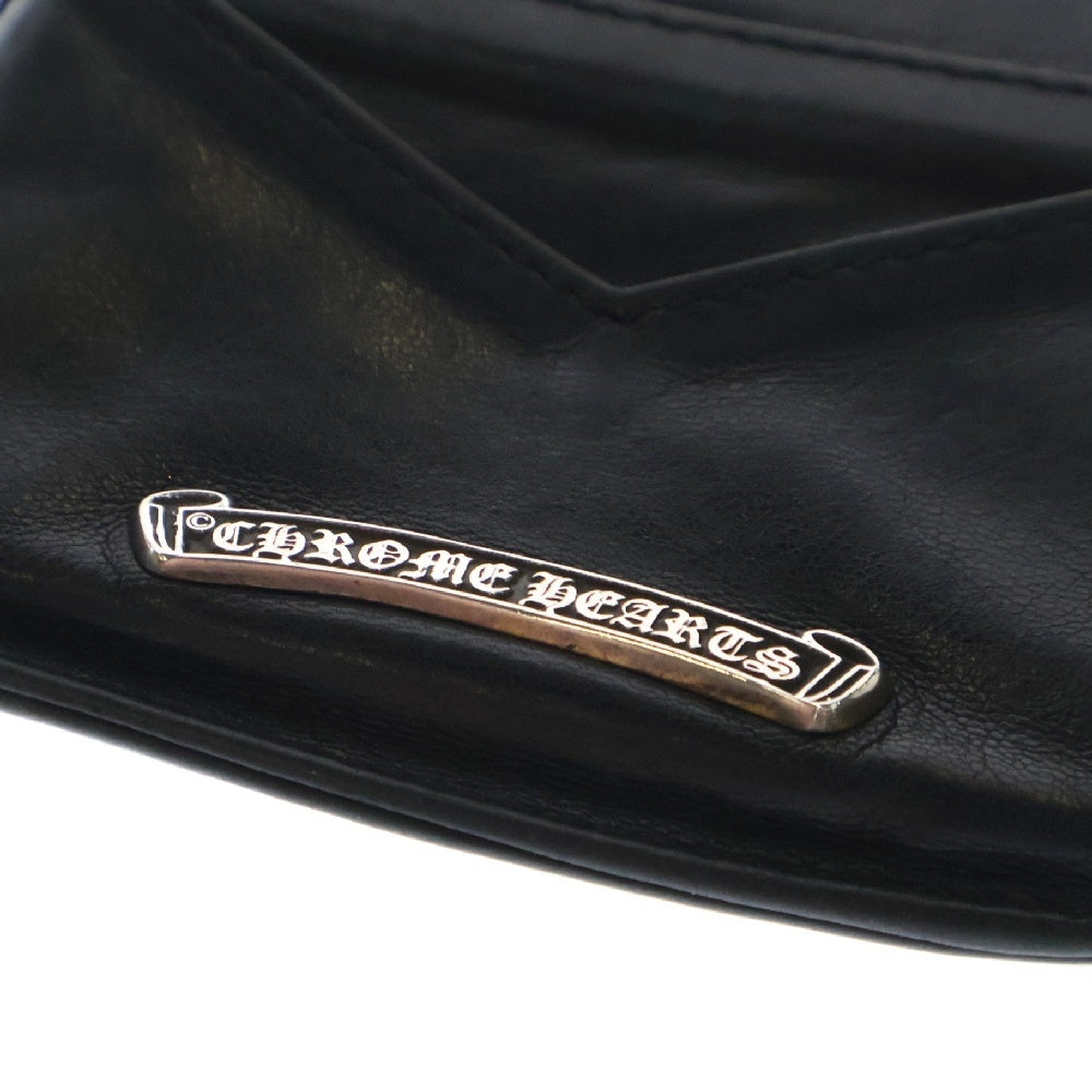 CHROME HEARTS(クロムハーツ) SNAP BACK COIN PURSE スナップバックコインパース セメタリークロスパッチ コインケース ブラック