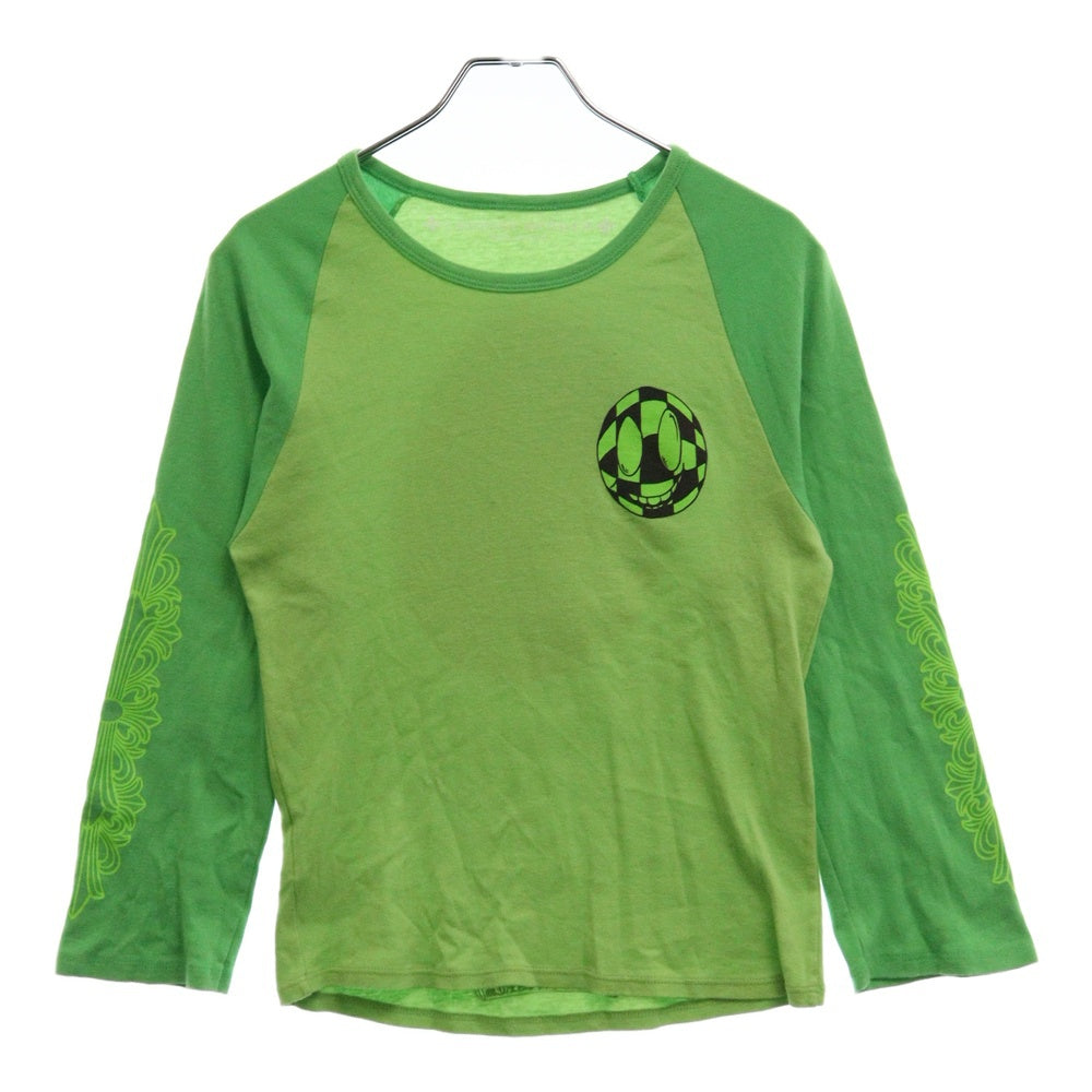 CHROME HEARTS(クロムハーツ) PRO GREEN LIMIITED 袖フローラルプリント長袖Tシャツ カットソー ロンT