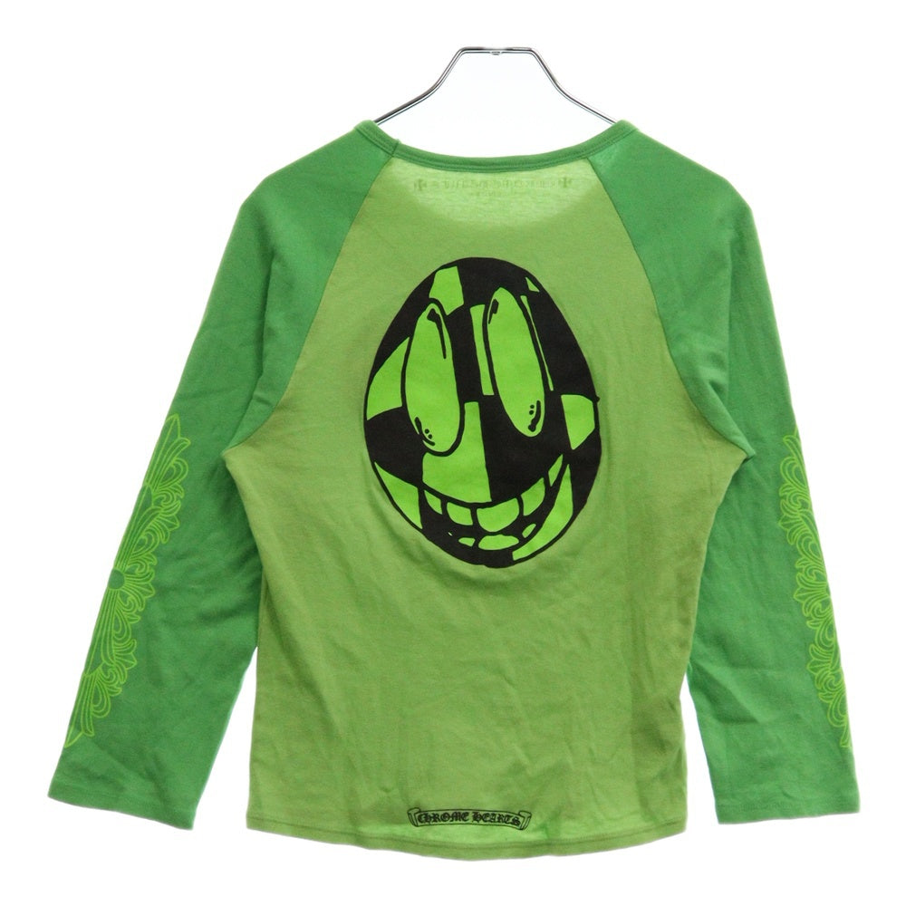 CHROME HEARTS(クロムハーツ) PRO GREEN LIMIITED 袖フローラルプリント長袖Tシャツ カットソー ロンT