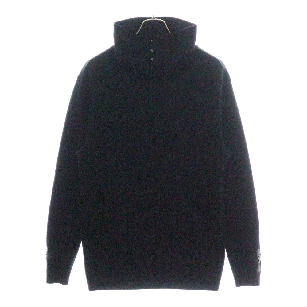CHROME HEARTS(クロムハーツ) クロスボールボタン タイニーCHクロスクロスパッチ カシミヤハイネックニットセーター ブラック