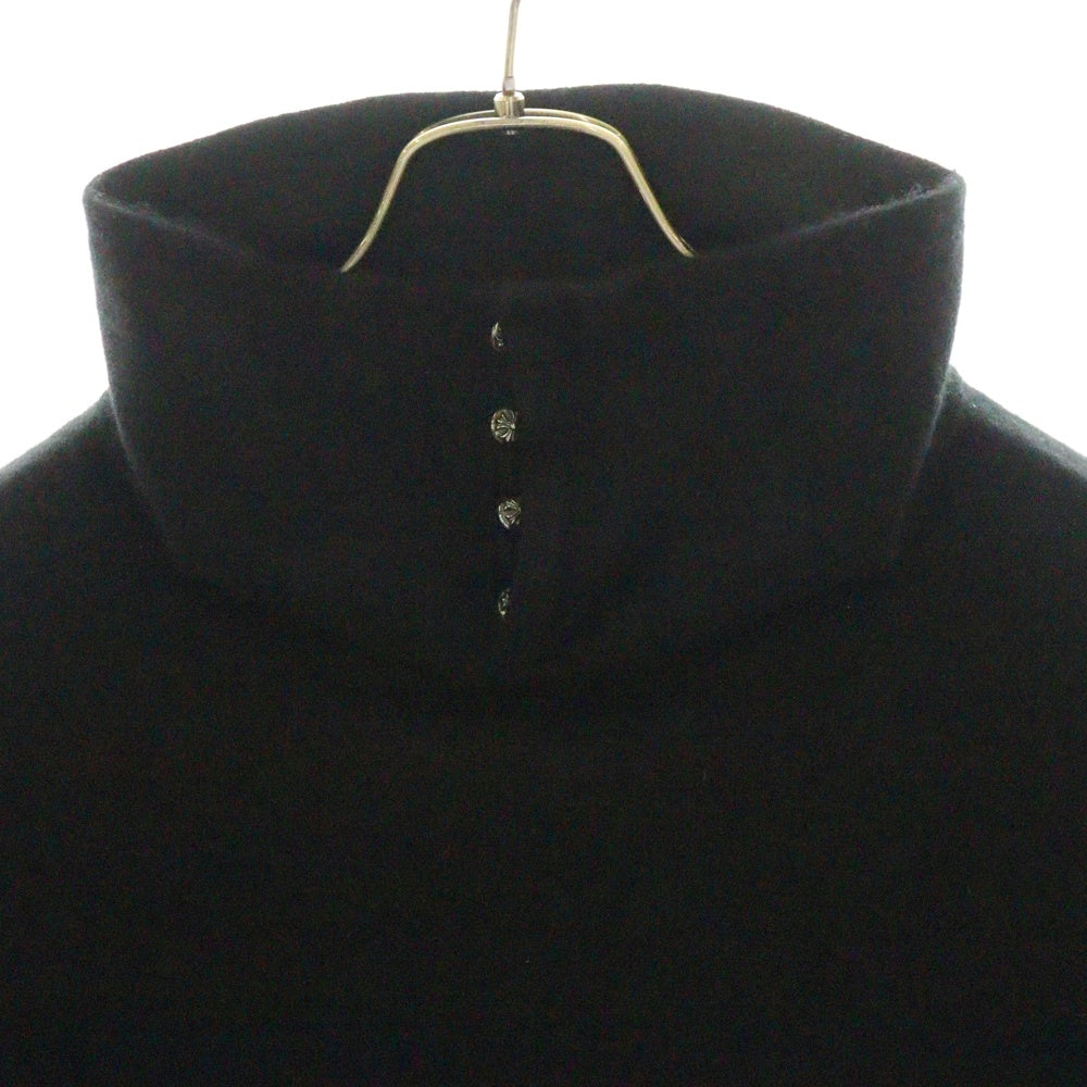 CHROME HEARTS(クロムハーツ) クロスボールボタン タイニーCHクロスクロスパッチ カシミヤハイネックニットセーター ブラック